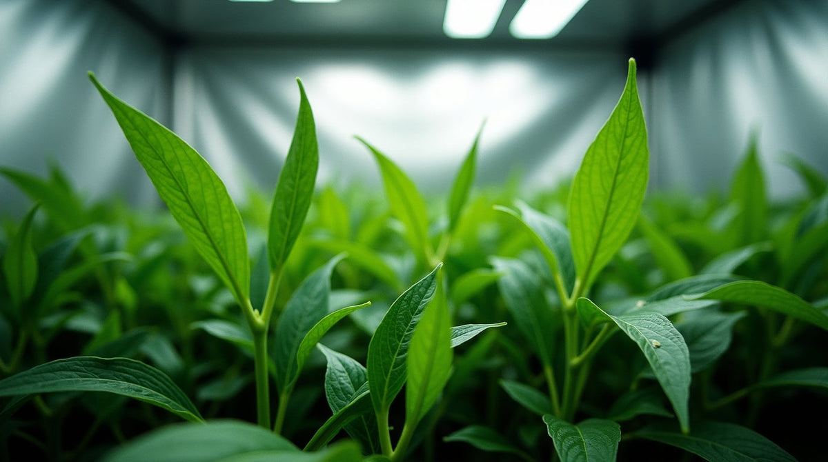 growing plant stages in a grow tent