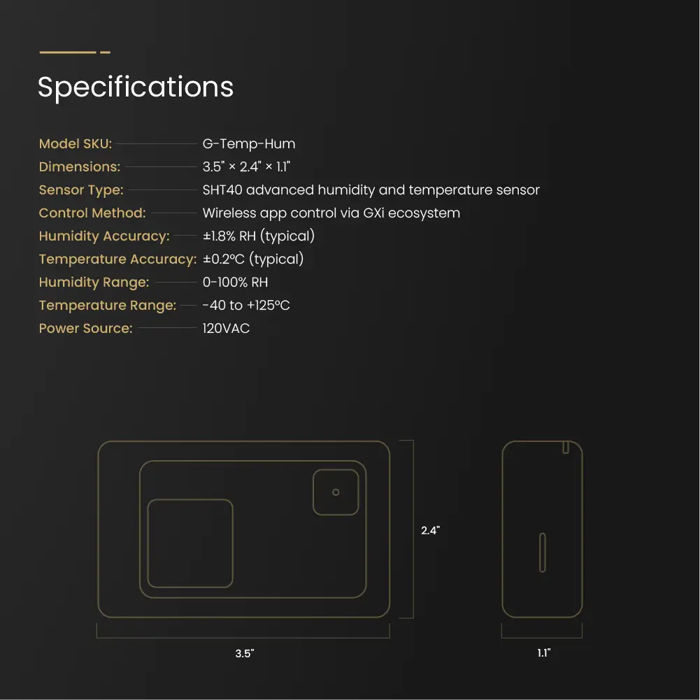 GXi Temperature and Humidity Sensor