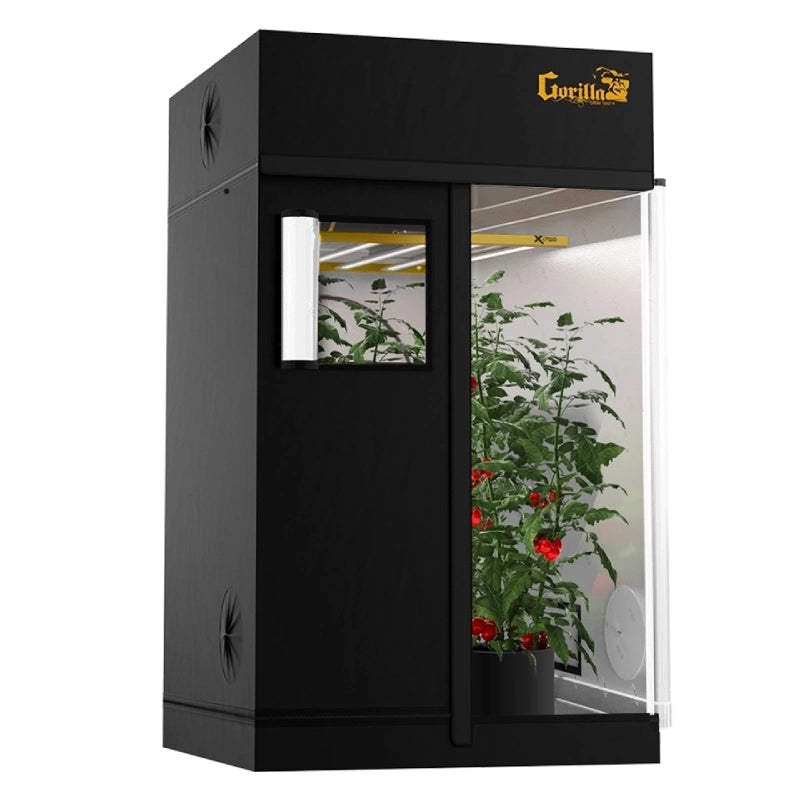 Gorilla Grow Tent Pro 4x4 front view – heavy-duty 1680D indoor grow tent