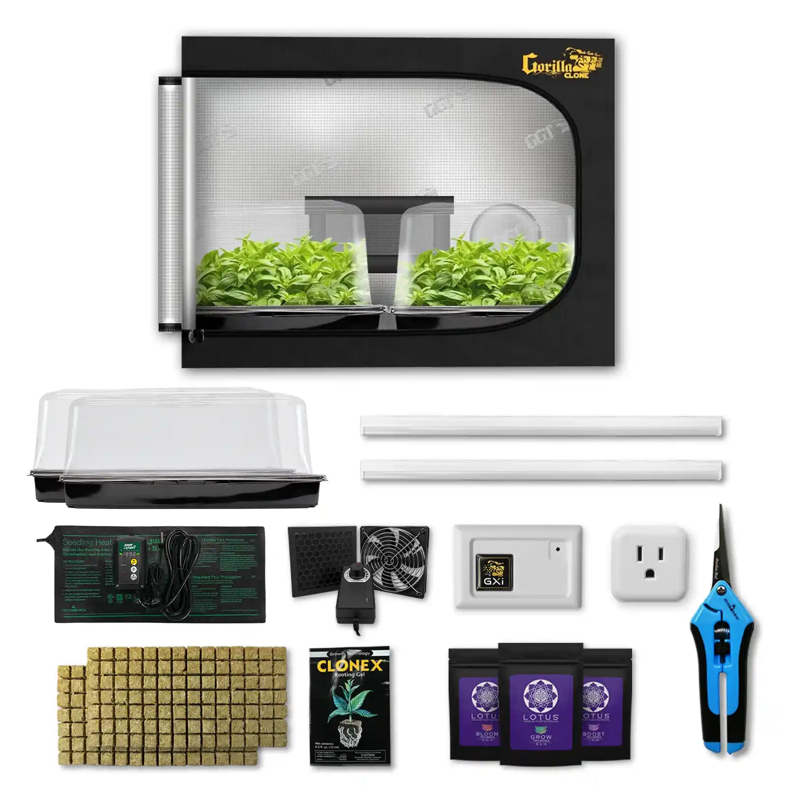 Double Tray Clone Tent Kit