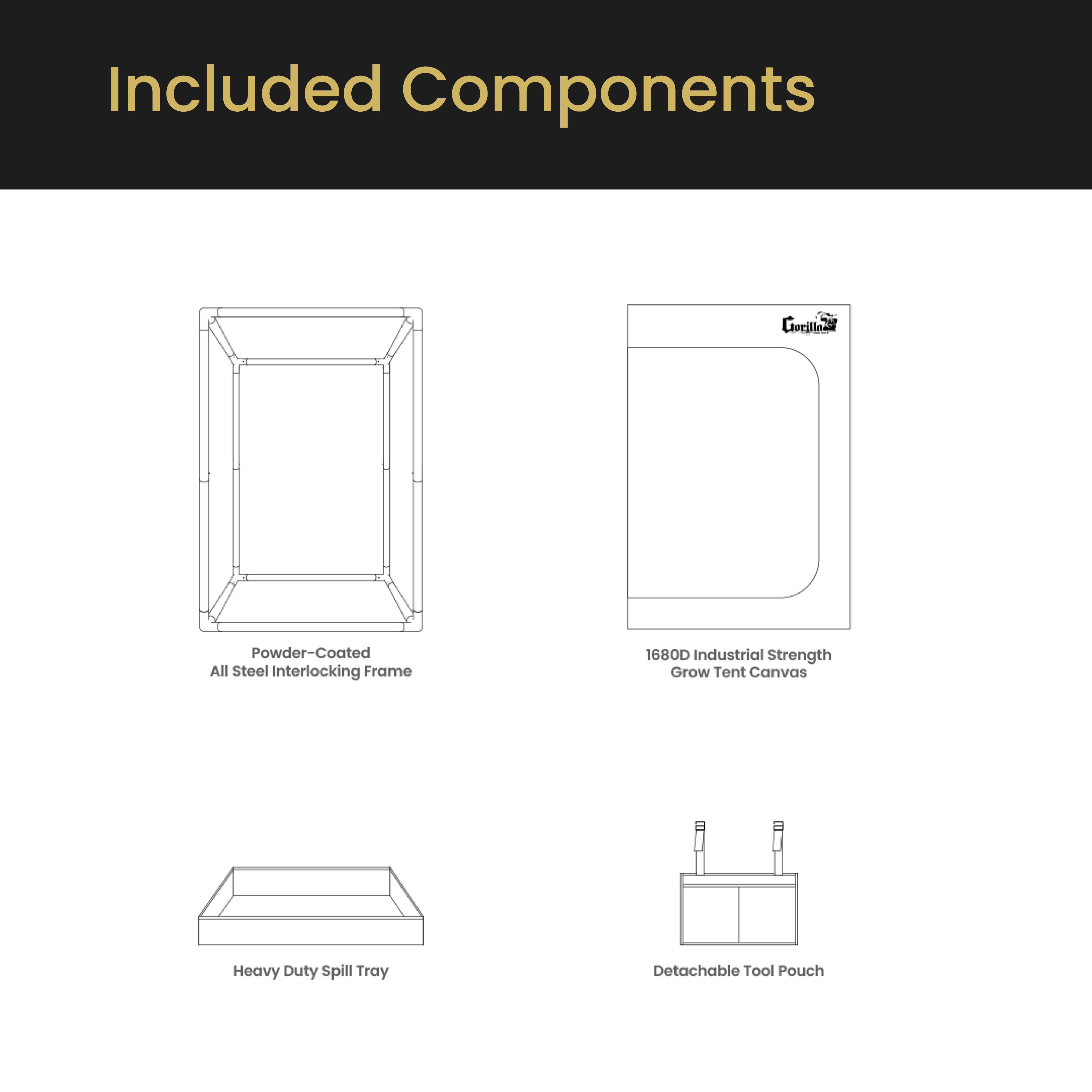 Gorilla Grow Tent 2x4