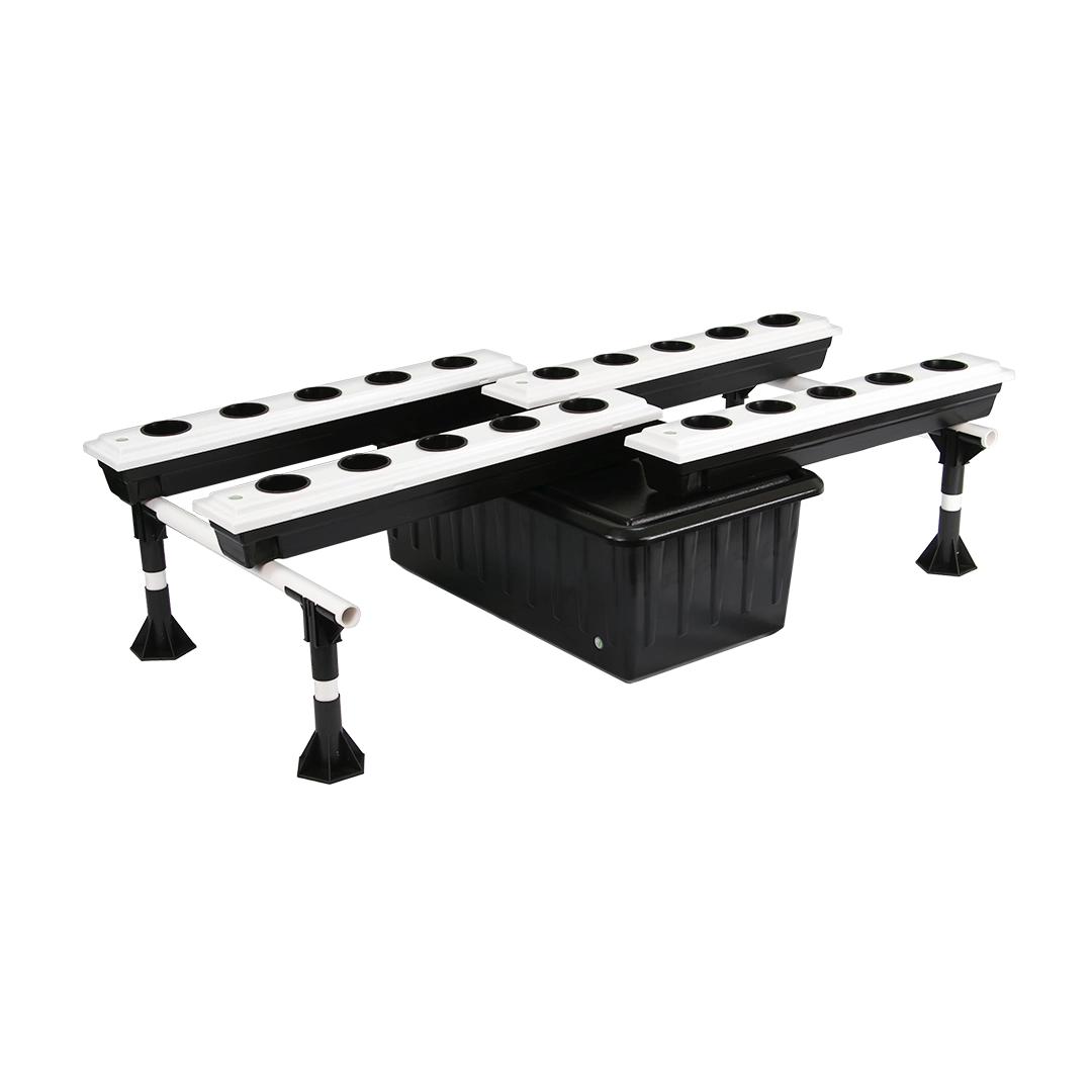 Grow up to 5' tall plants with the Super Flow Hydroponic System – durable, easy to maintain, and high-yielding.
